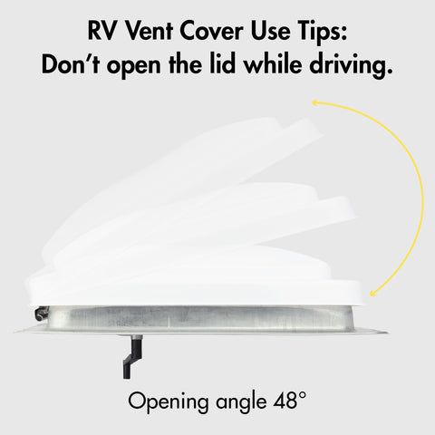 ONLTCO LT-RV002 Rv Roof Vent Cover Replacement | 14 x 14 White Vent Lid | 2 Pack