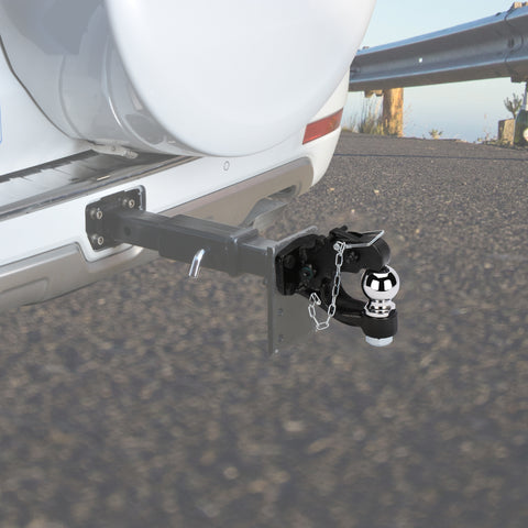 ONLTCO PH-LT-002 | PH-LT-003 Pintle Hitch Receiver Hook 10 TON Combination Hitch Ball 2" | 2-5/16” | 20000lbs