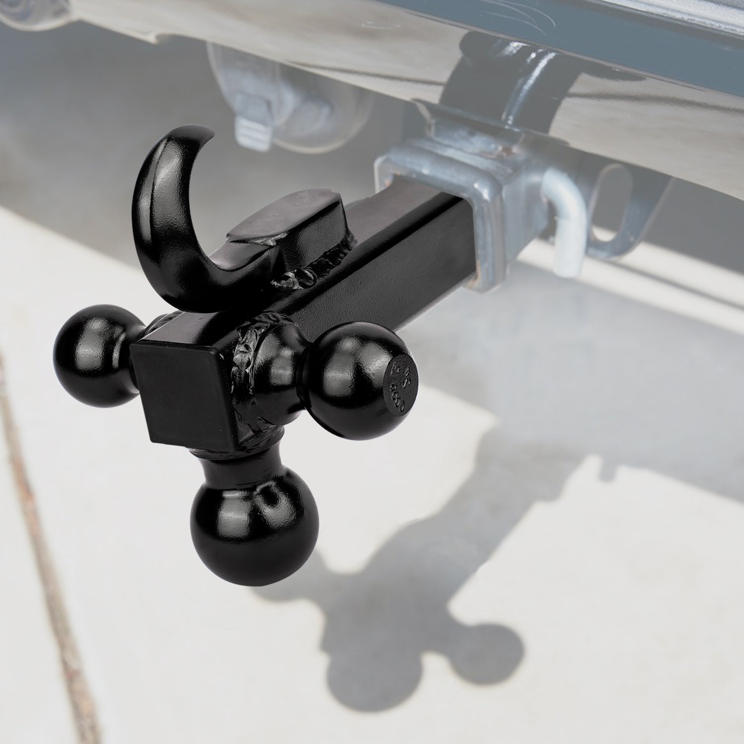 Angcosy Tri-Ball Trailer Hitch Ball Mount with Tow Hook, Welded Multi- –  onltco